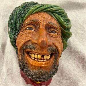 Bosson Chalkware Decorative Head